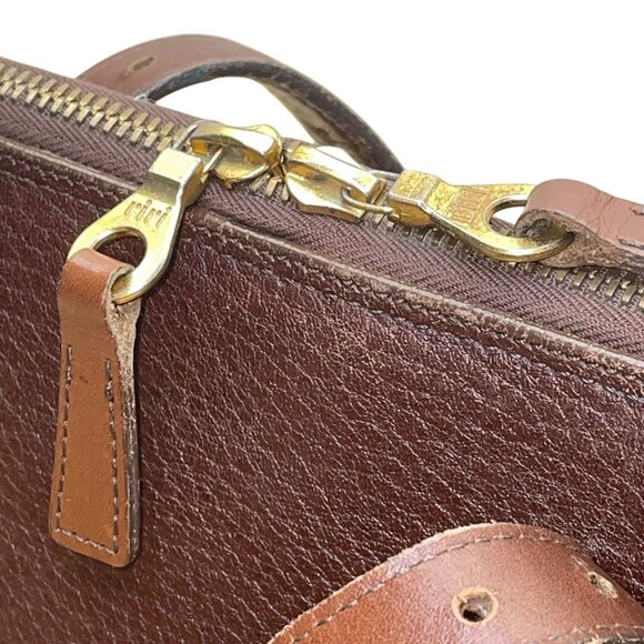 Dooney & Bourke Women’s Brown All-Weather Leather Gold Hardware Shoulder Tote - Picture 8 of 12